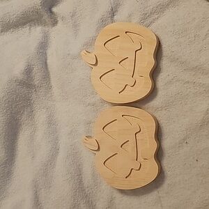 Paint Your Own Pumpkins Plaques Set of Two